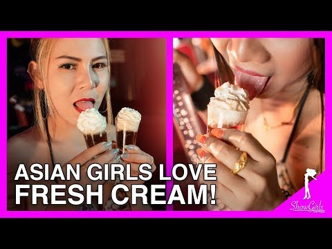 Asian Girls Licking Fresh Cream At The Club  #Showgirls #SoiLK #Pattaya #Thailand